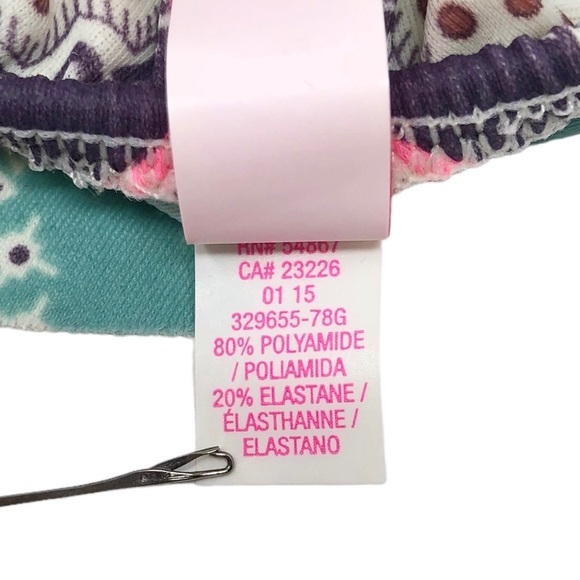 Victoria’s‎ Secret Paisley Mixed Pattern Flounce Bikini Top - Picture 5 of 6